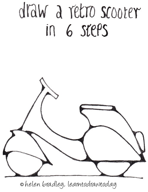 learn-to-draw-a-scooter-in-6-steps