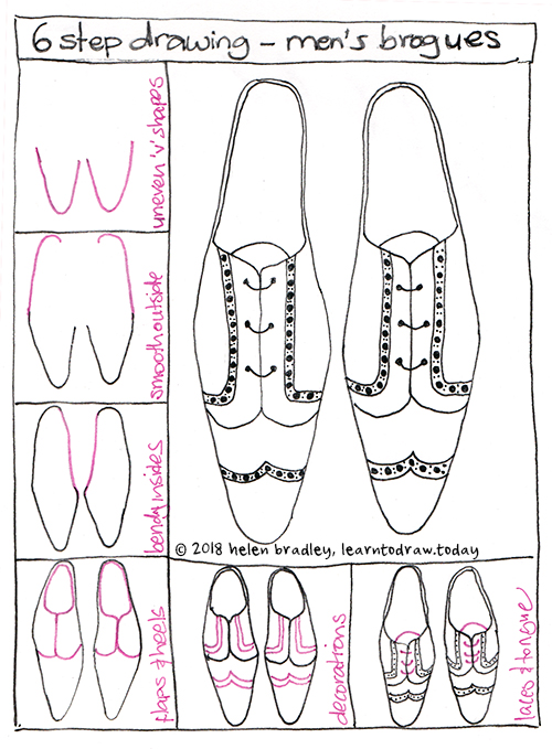 draw Brogues in six steps